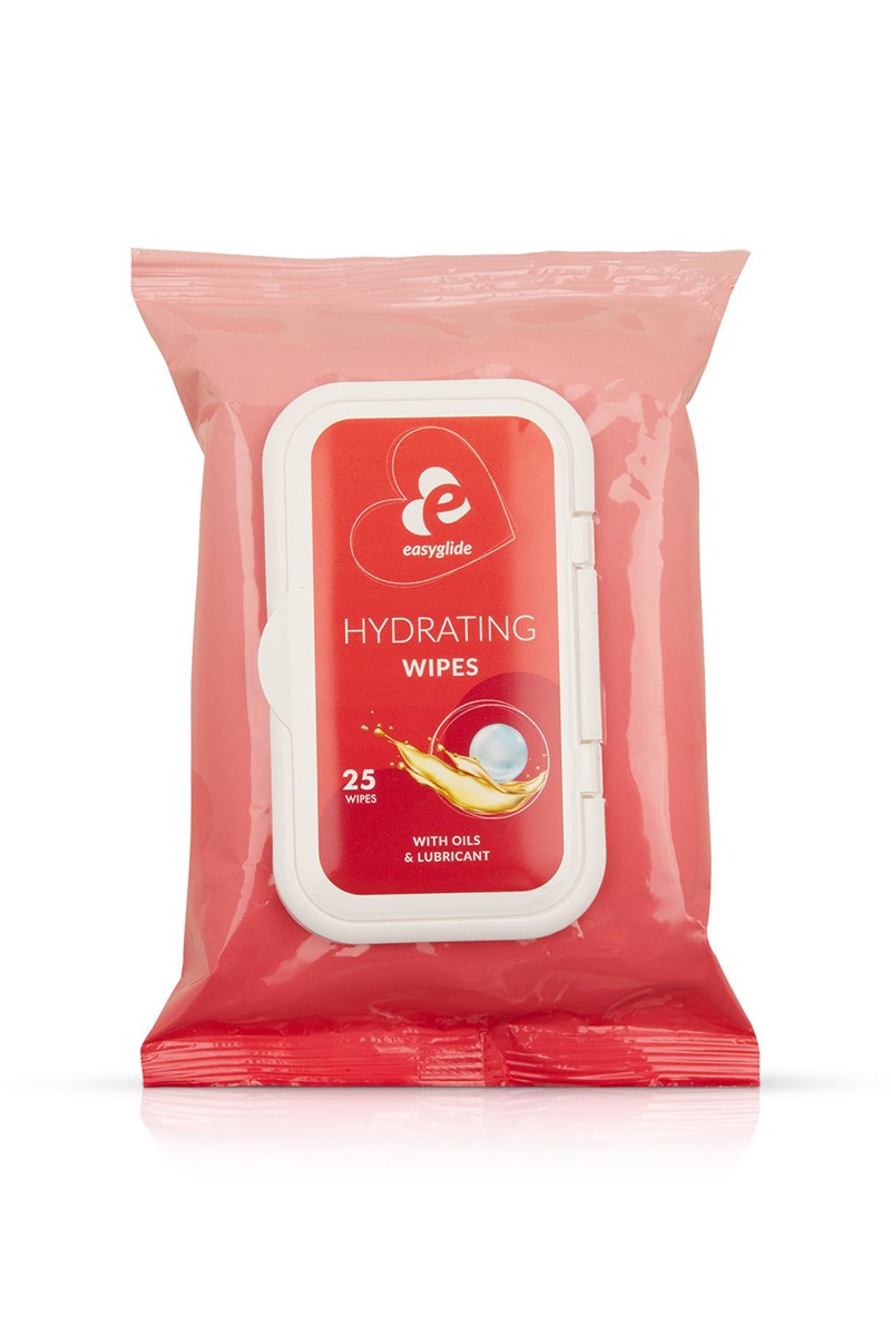 25 lingettes hydratantes avec lubrifiant et huiles - EasyGlide