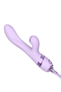 Vibro Rabbit 3 en 1 Purple Sucker - DIK