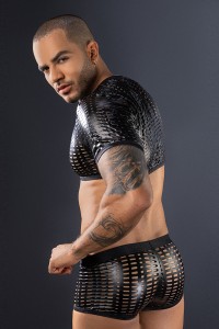 Ensemble top et boxer noir - J Lingerie
