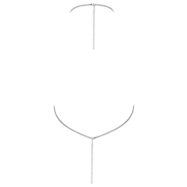 Top en métal argenté - Cottelli ACCESSOIRES