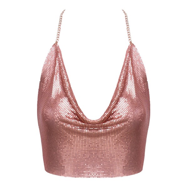 Top en métal doré rose - Cotelli ACCESSOIRES
