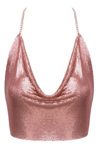 Top en métal doré rose - Cotelli ACCESSOIRES