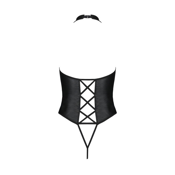 Body ouvert faux cuir Nancy - Passion