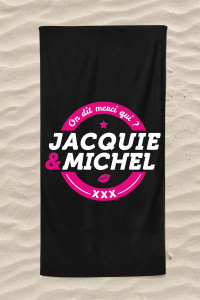 Serviette de plage Jacquie et Michel Classique