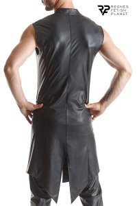 Veste longue sans manche wetlook Marco - Regnes