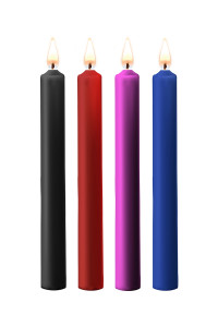 4 bougies SM colorées Large - Ouch!