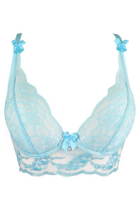 Soutien-gorge dentelle bleu V-10121 - Axami