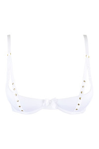 Soutien-gorge seins nus blanc V-9791 - Axami