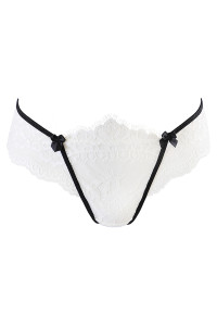 String dentelle blanc V-10488 - Axami