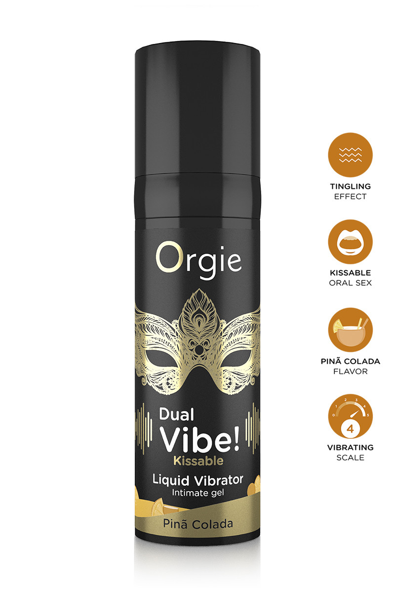 Gel d'excitation Dual Vibe Pina Colada Liquid Vibrator